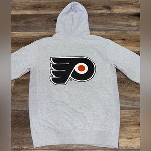 NWOT Philadelphia Flyers Logo POLER Camp Vibes Sweatshirt Jacket in Gray Size M